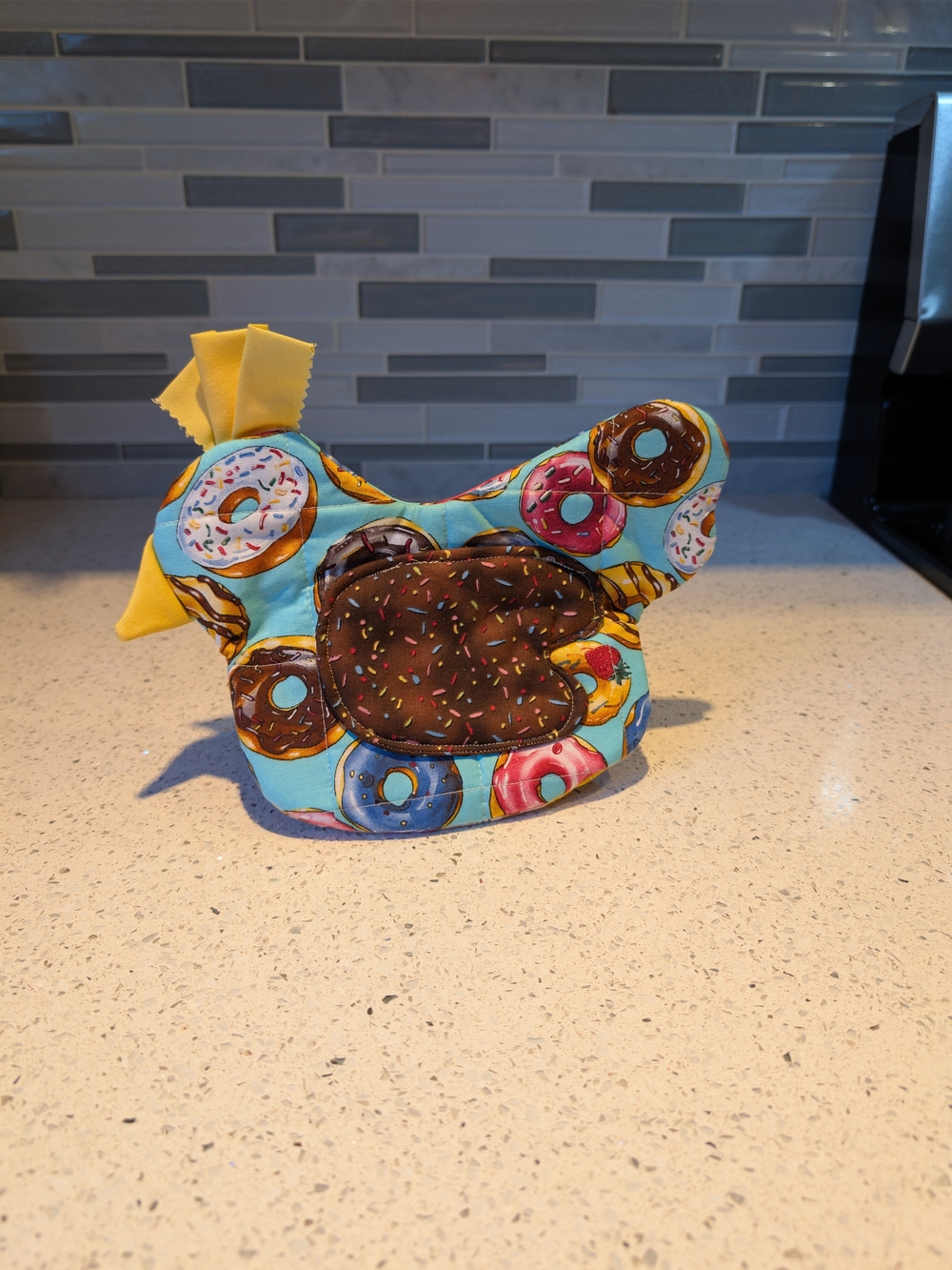 Donut & Sprinkles Chicken Potholder Farmhouse Decor